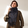 Women's New Thickened Warm Tassel Plaid Cashmere Scarves