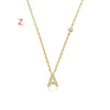 Fashion Jewelry 26 Letter Pendant Necklace Simple And Compact