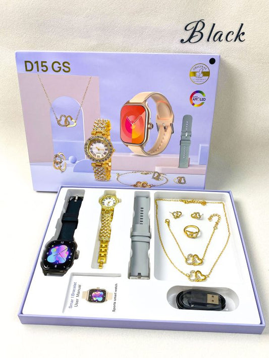 D15 Gs Smartwatch Smart Watch For Women With Advanced Functionality | Smartwatch For Ladies ( Random Color )