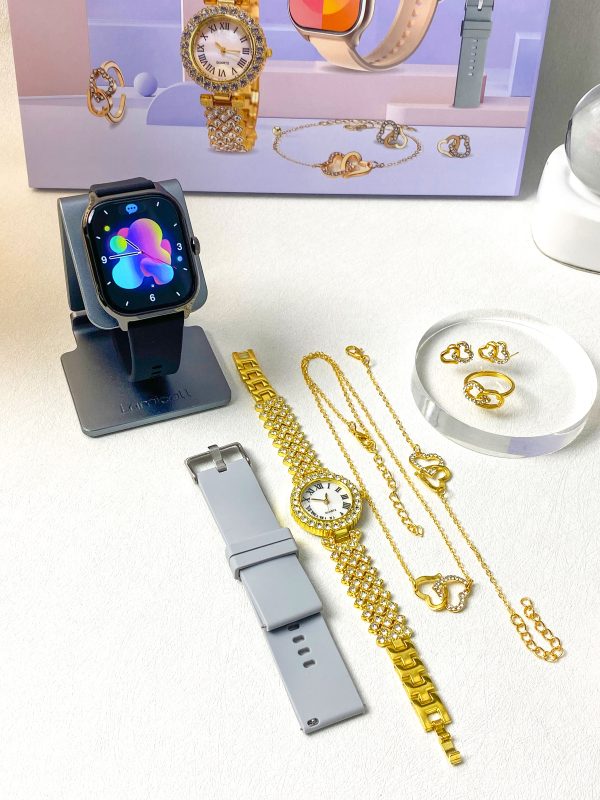 D15 Gs Smartwatch Smart Watch For Women With Advanced Functionality | Smartwatch For Ladies ( Random Color )