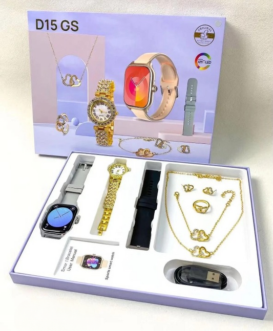 D15 Gs Smartwatch Smart Watch For Women With Advanced Functionality | Smartwatch For Ladies ( Random Color )