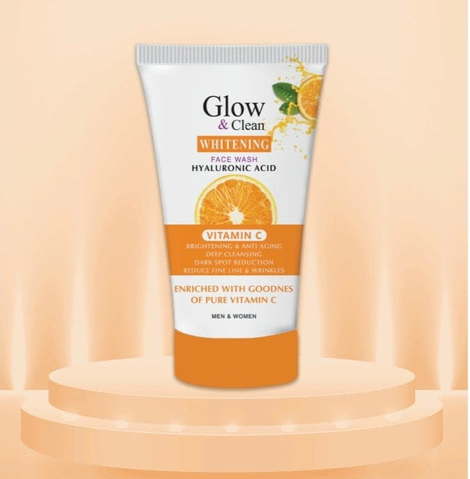 Glow & Clean Whitening Vitamin-c Face Wash Helps To Reduce Dark Spots 120 Ml