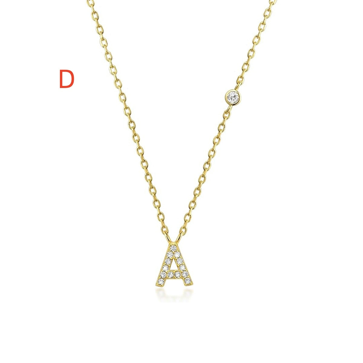 Fashion Jewelry 26 Letter Pendant Necklace Simple And Compact