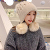 Women's Trendy Hats Sweet And Cute Three Balls Wool