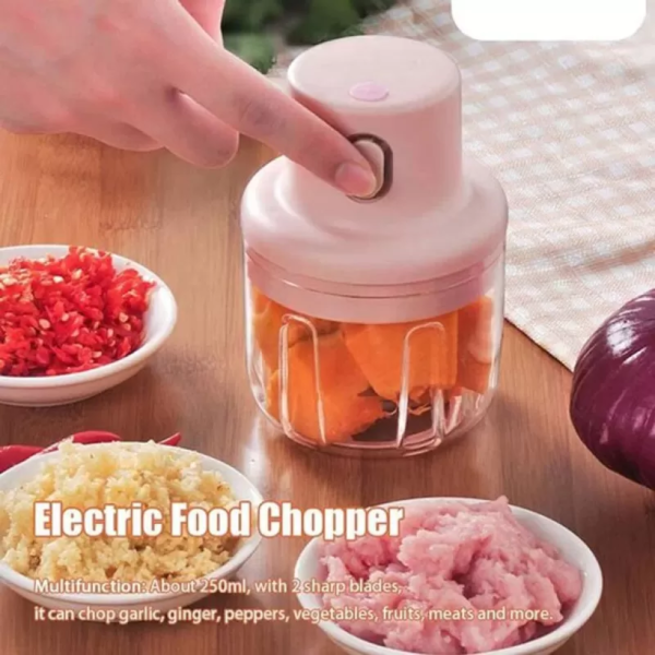 Portable Mini Electric Garlic Food Chopper