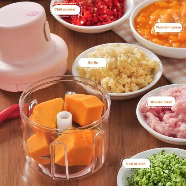 Portable Mini Electric Garlic Food Chopper